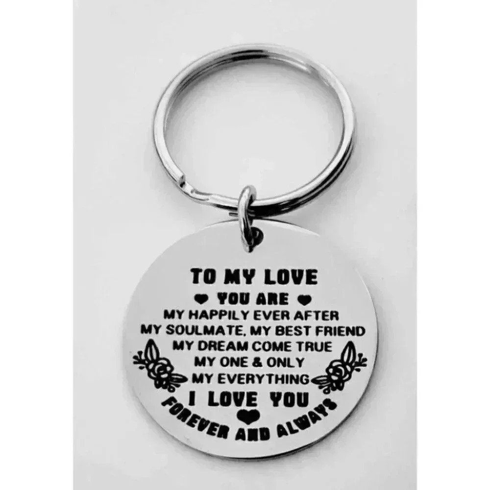 To My Love Always And Forever Keychain